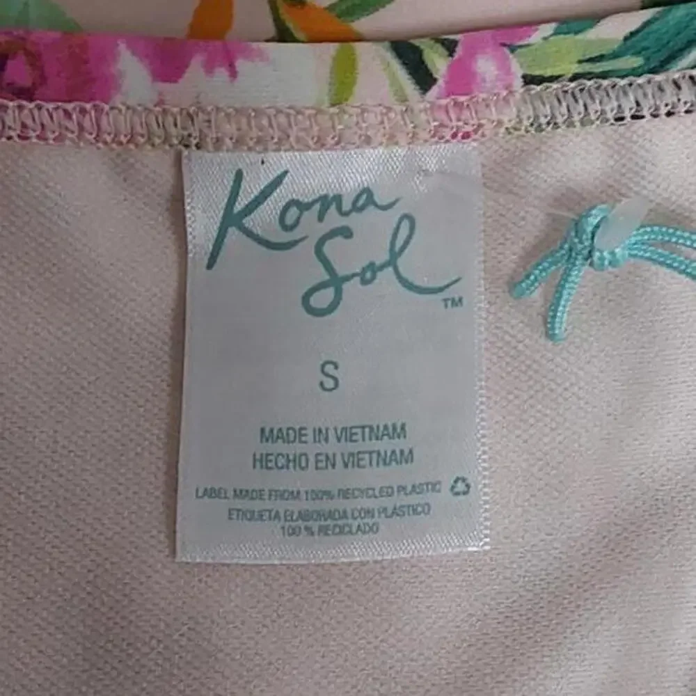 Women's Botanical Floral Print Bikini Bottom | Kona Sol | Small (4/6)